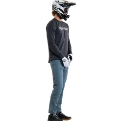 Troy Lee Designs Jerseys|Ruckus^Ruckus Long Sleeve Ride Tee Burn Out Carbon