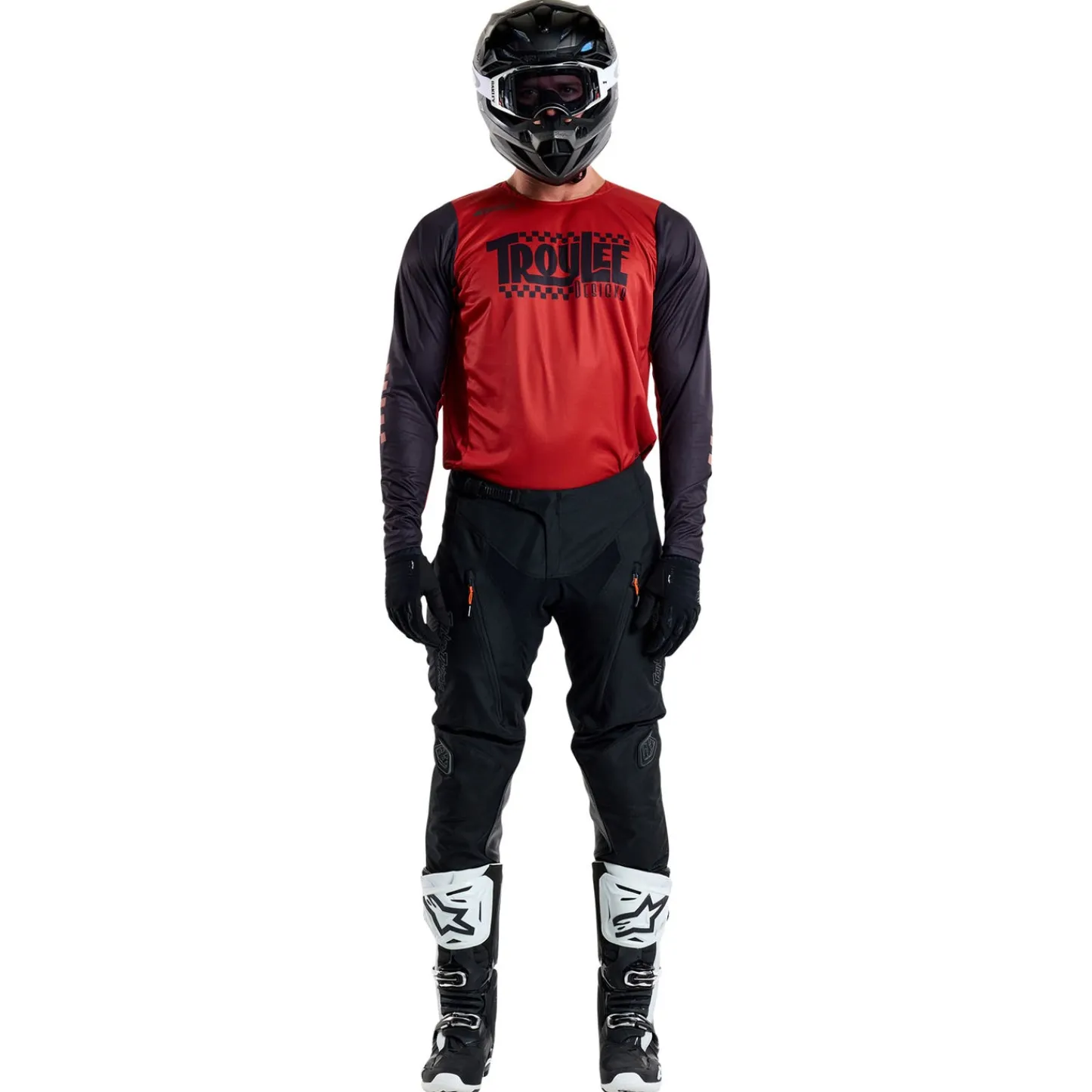 Troy Lee Designs Scout Gp|Jerseys^Scout GP Jersey Big Lee Black / Burnt Orange