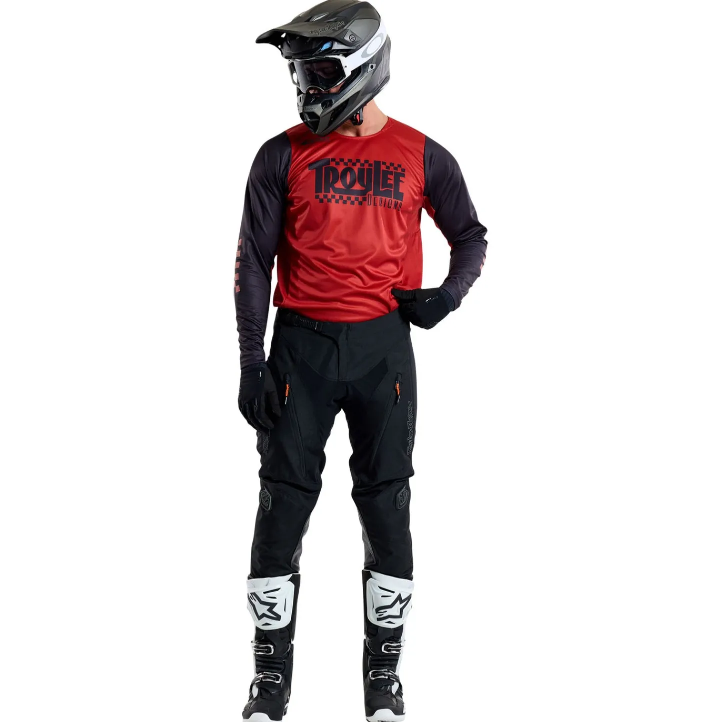 Troy Lee Designs Scout Gp|Jerseys^Scout GP Jersey Big Lee Black / Burnt Orange