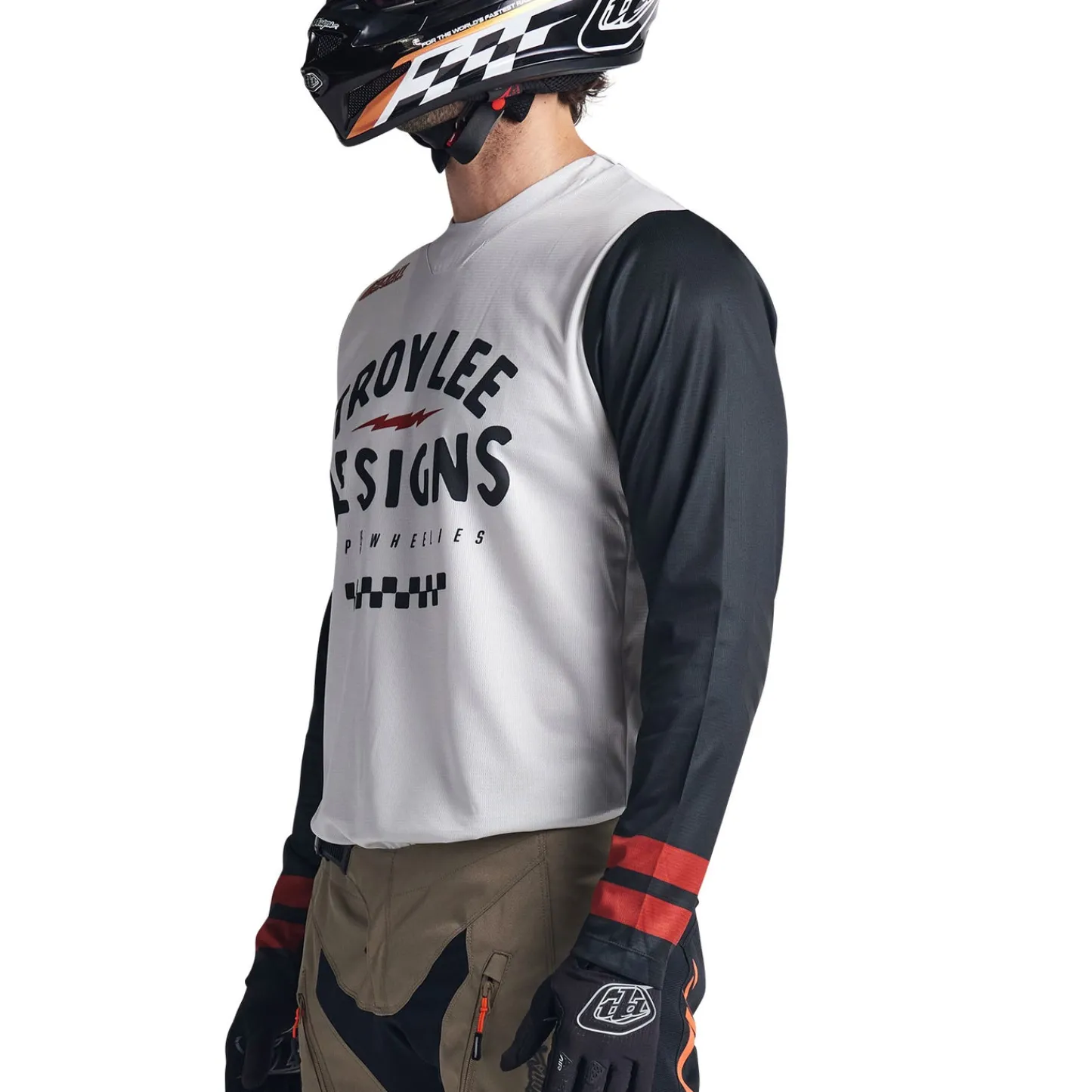 Troy Lee Designs Scout Gp|Gp^Scout GP Jersey Ride On Charcoal / Vintage White
