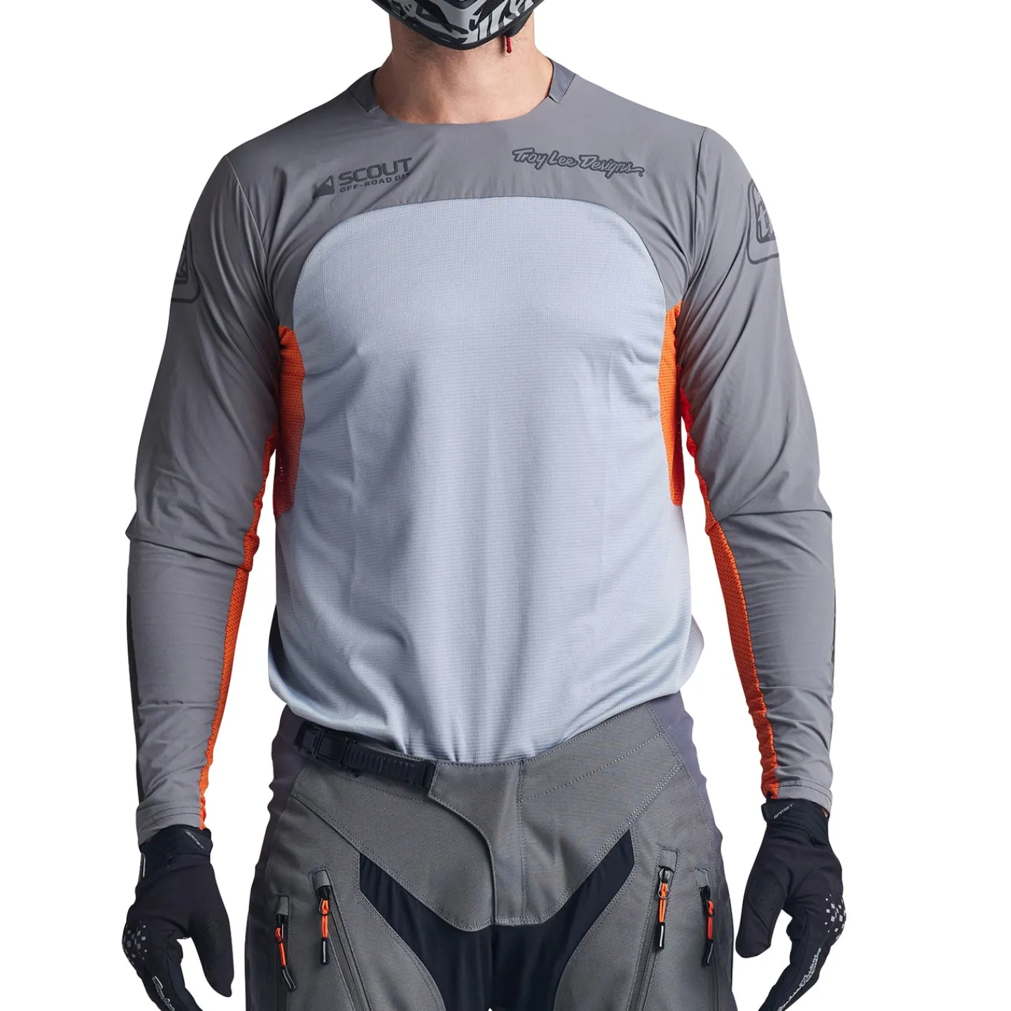 Troy Lee Designs Scout Se|Jerseys^Scout SE Jersey Systems Gray / Neon Orange