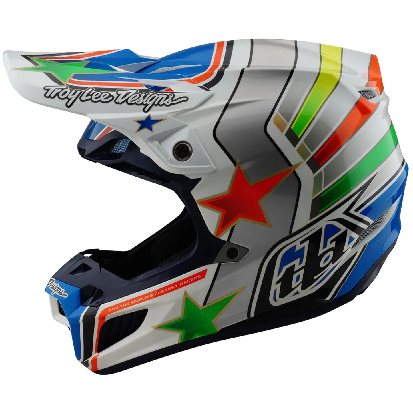 Women Troy Lee Designs Se5|Helmets^SE5 Composite Helmet Rays White / Blue