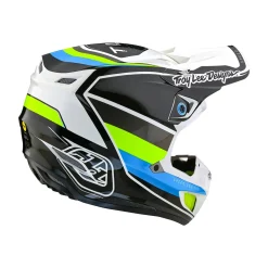 Troy Lee Designs Se5|Track^SE5 Composite Helmet Reverb White / Blue
