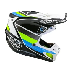Troy Lee Designs Se5|Track^SE5 Composite Helmet Reverb White / Blue