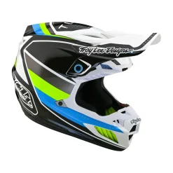Troy Lee Designs Se5|Track^SE5 Composite Helmet Reverb White / Blue