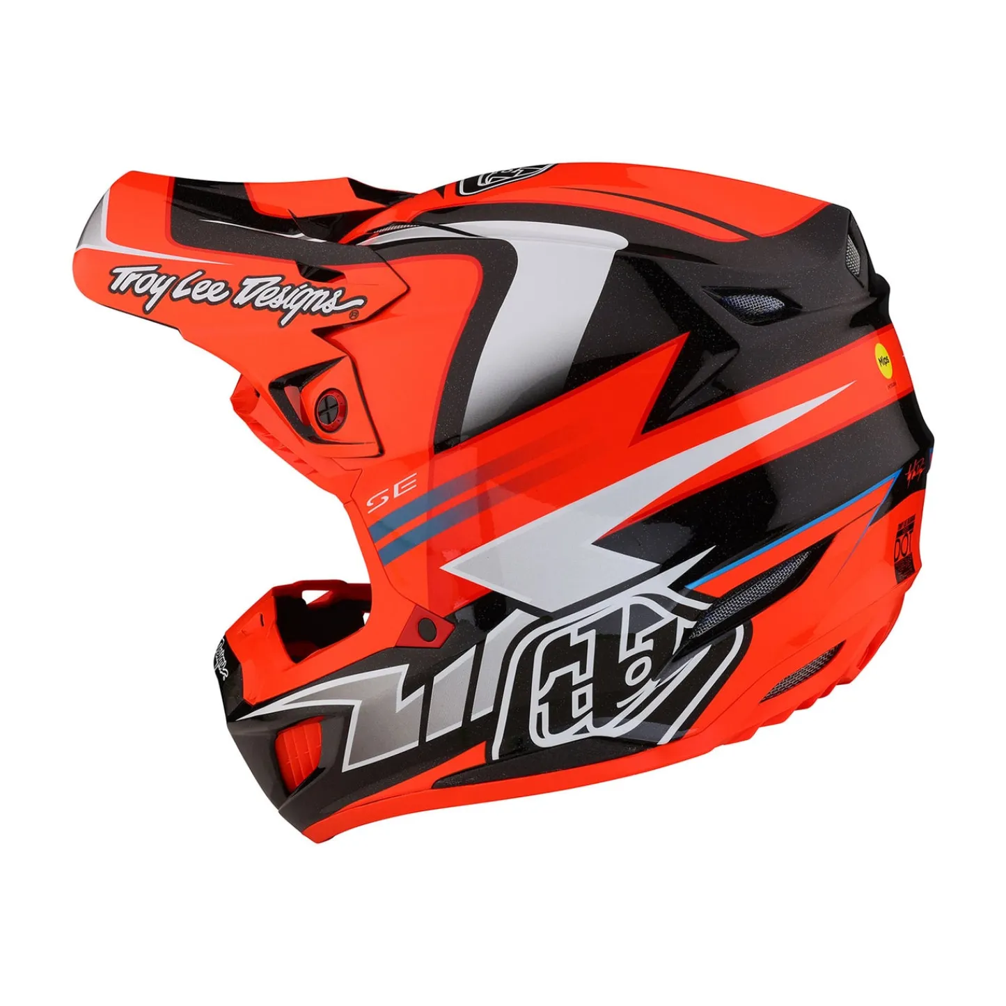 Troy Lee Designs Se5|Track^SE5 Composite Helmet Saber Neon Red