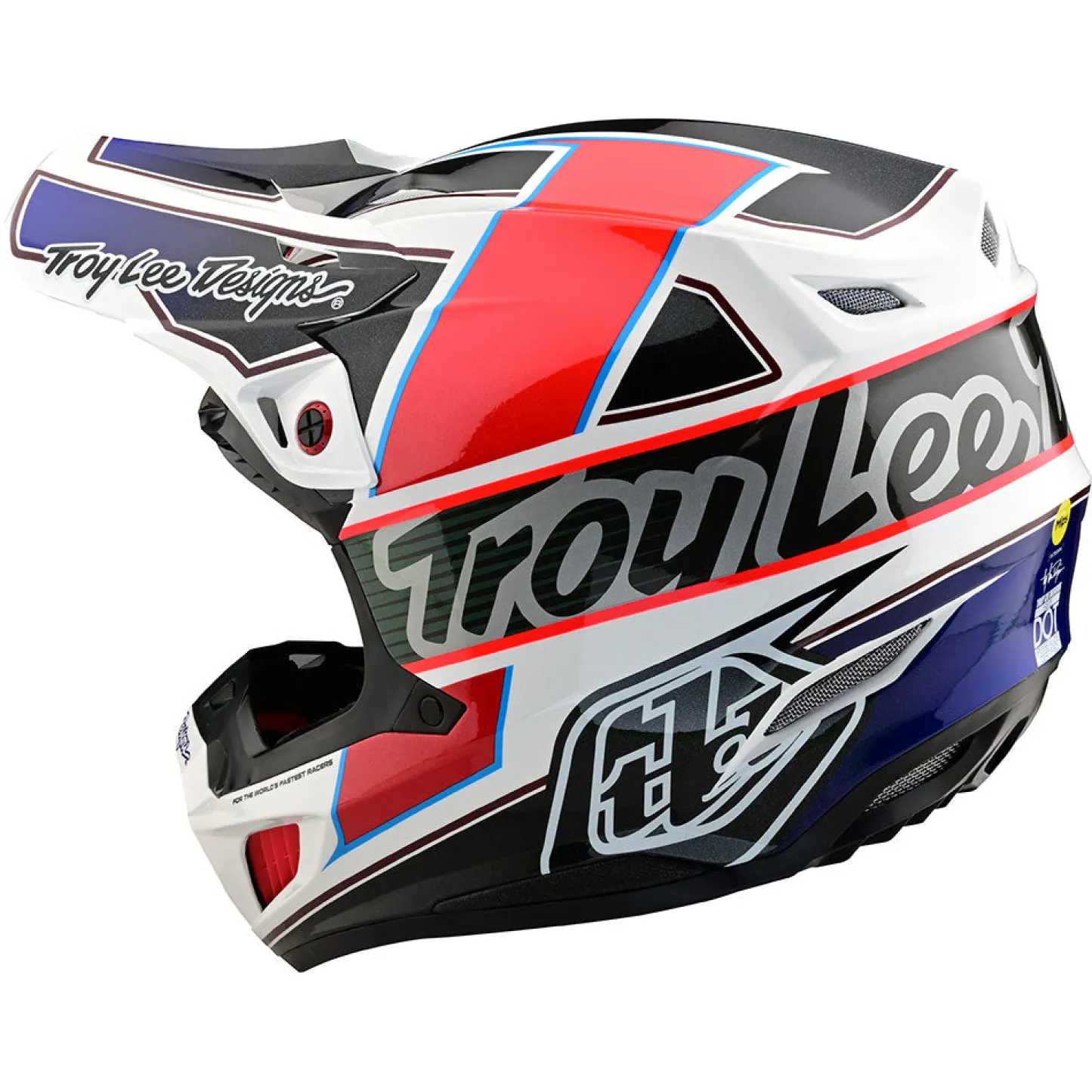 Troy Lee Designs Se5|Track^SE5 Composite Helmet Team White / Black