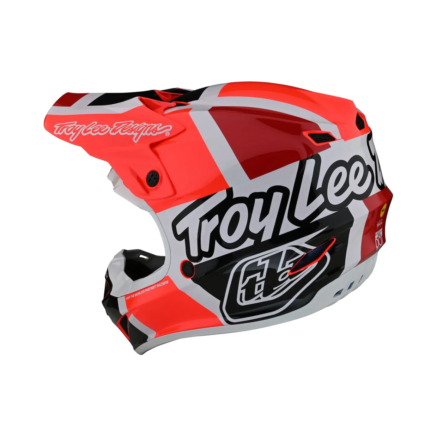 Women Troy Lee Designs Se4|Helmets^SE4 Polyacrylite Helmet Quattro Red / Charcoal