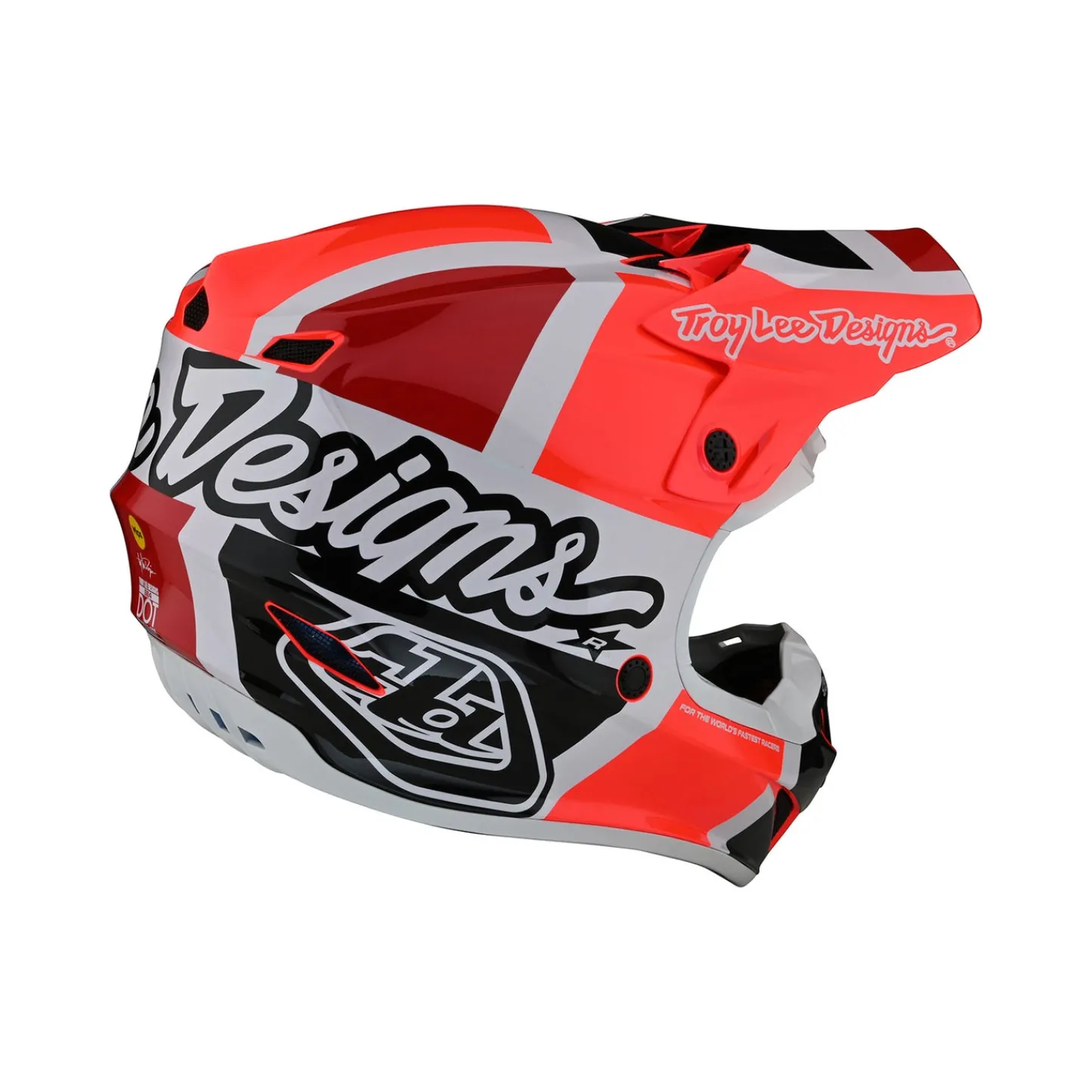 Women Troy Lee Designs Se4|Helmets^SE4 Polyacrylite Helmet Quattro Red / Charcoal