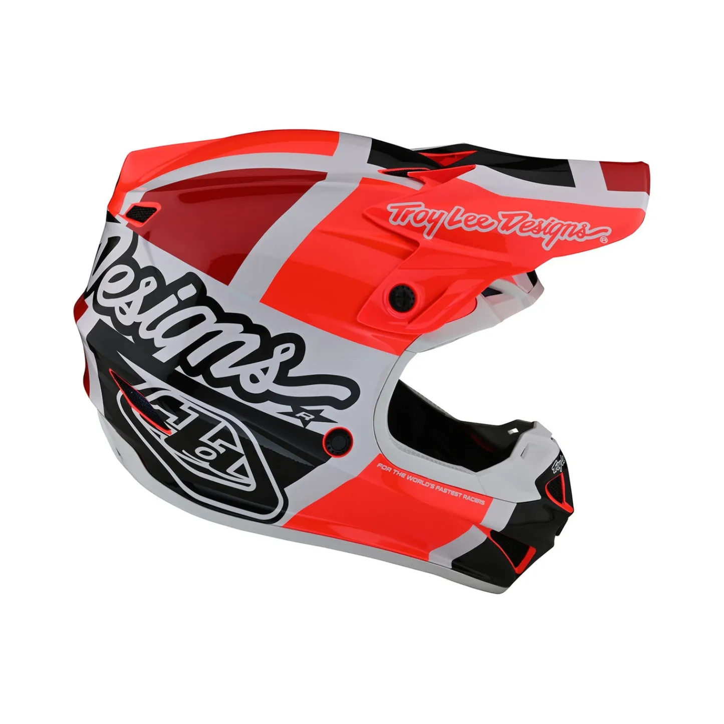 Women Troy Lee Designs Se4|Helmets^SE4 Polyacrylite Helmet Quattro Red / Charcoal