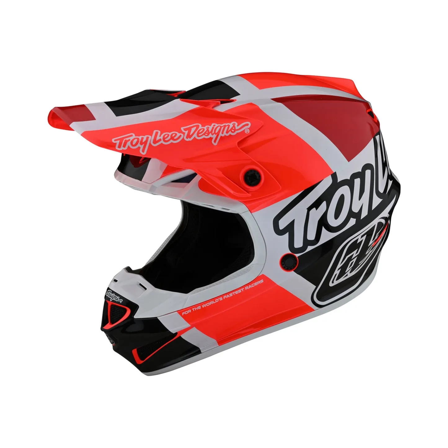 Women Troy Lee Designs Se4|Helmets^SE4 Polyacrylite Helmet Quattro Red / Charcoal