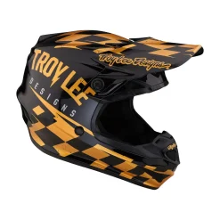Troy Lee Designs Se4|Track^SE4 Polyacrylite Helmet Race Shop Black / Gold