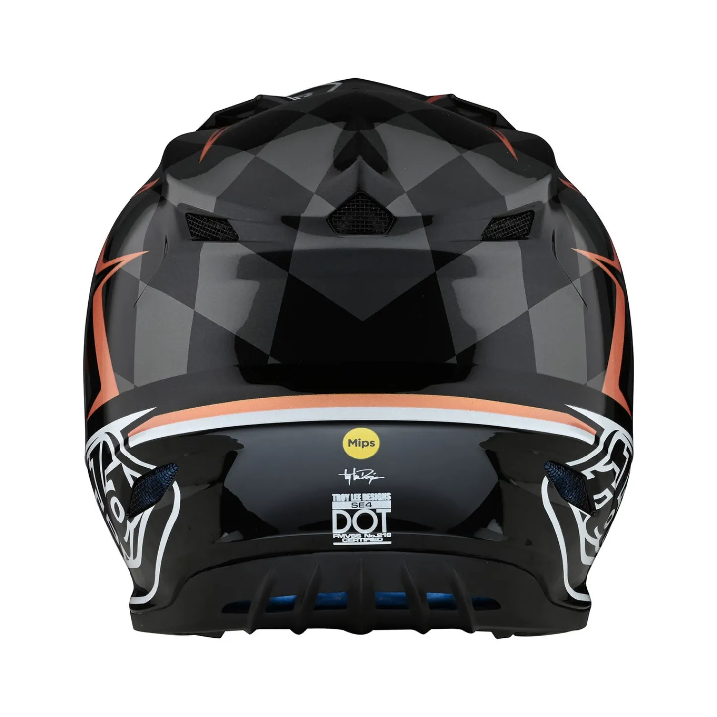 Women Troy Lee Designs Se4|Helmets^SE4 Polyacrylite Helmet Warped Black / Copper