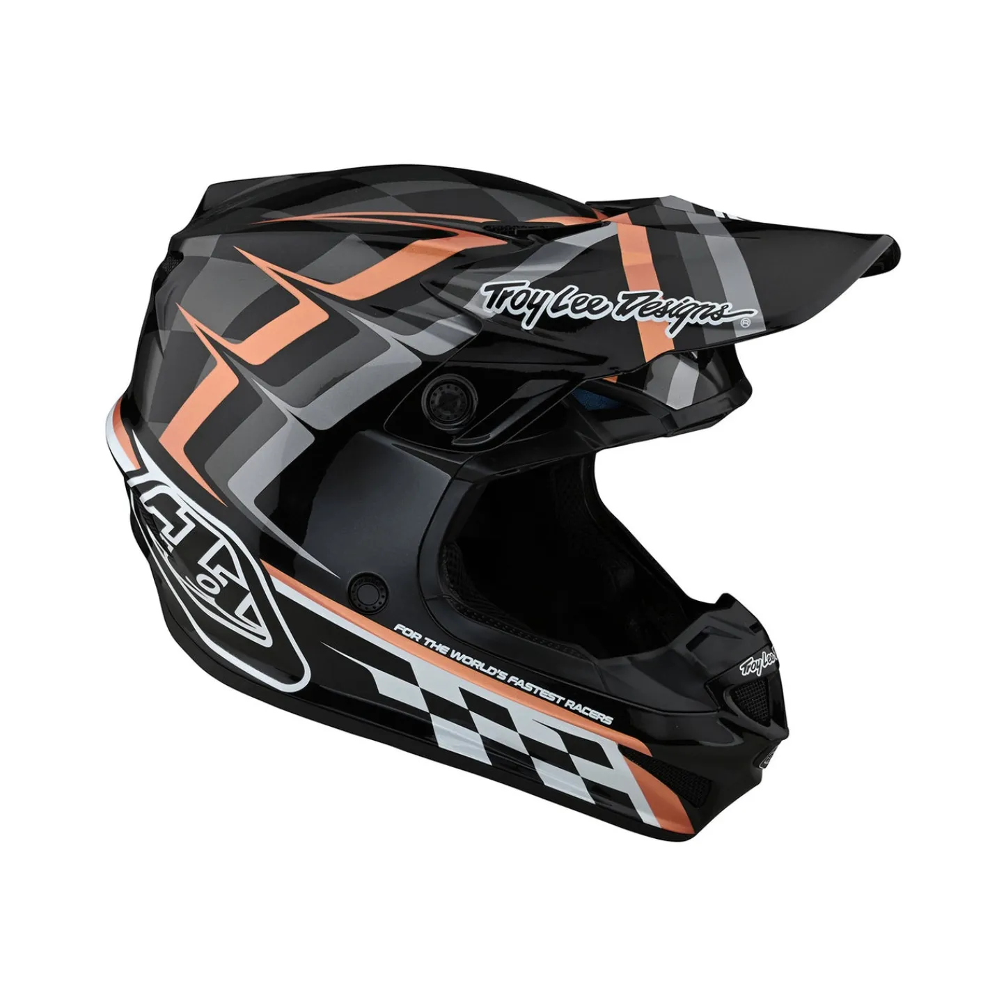 Women Troy Lee Designs Se4|Helmets^SE4 Polyacrylite Helmet Warped Black / Copper