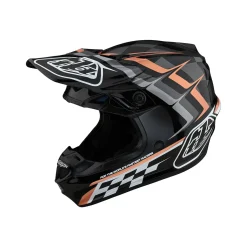 Women Troy Lee Designs Se4|Helmets^SE4 Polyacrylite Helmet Warped Black / Copper