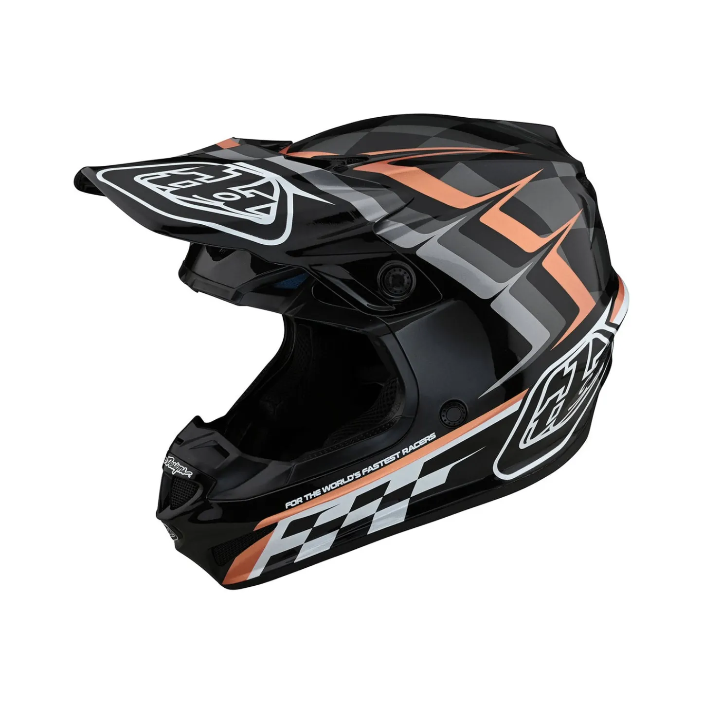 Women Troy Lee Designs Se4|Helmets^SE4 Polyacrylite Helmet Warped Black / Copper