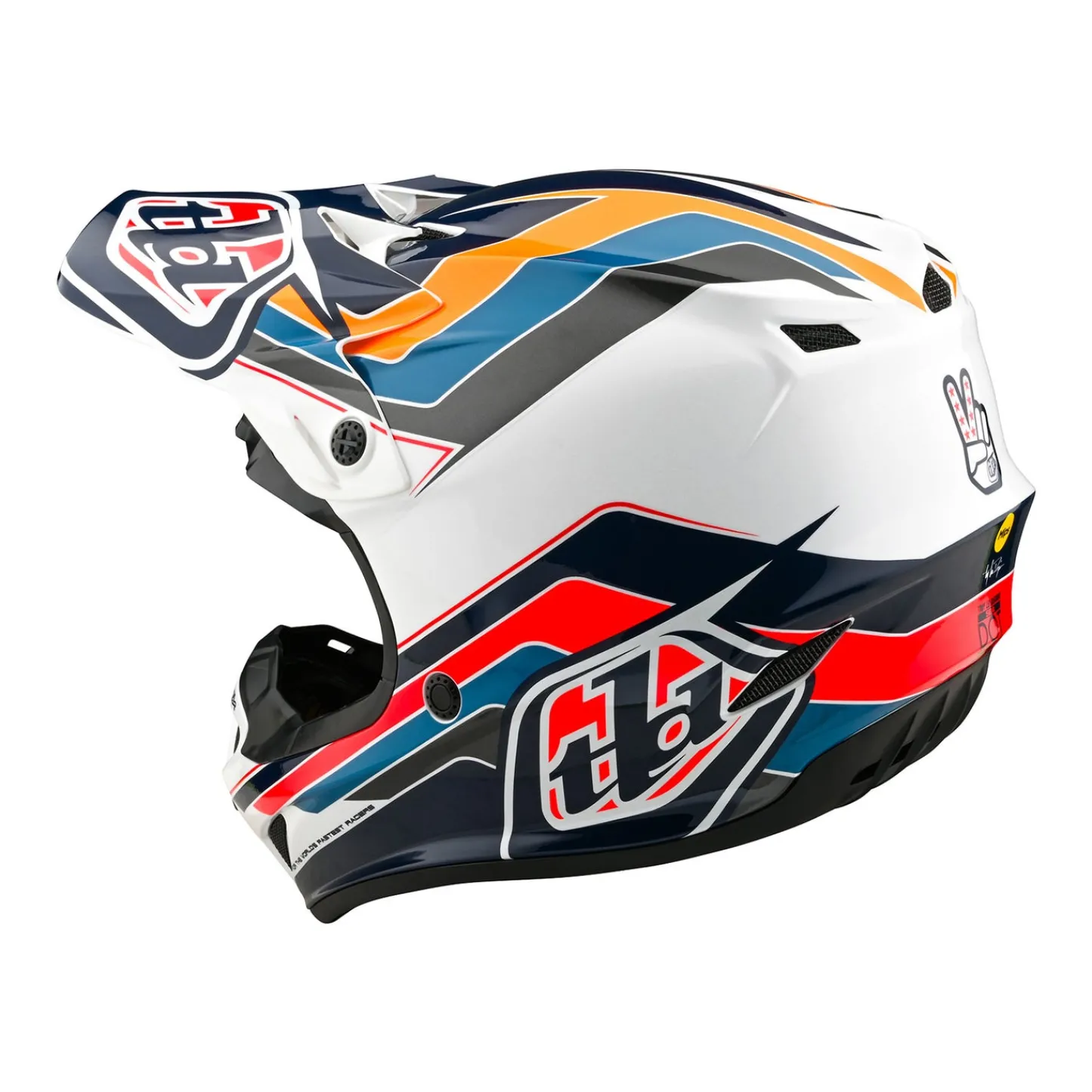Women Troy Lee Designs Se4|Helmets^SE4 Polyacrylite Helmet W/MIPS Block Blue