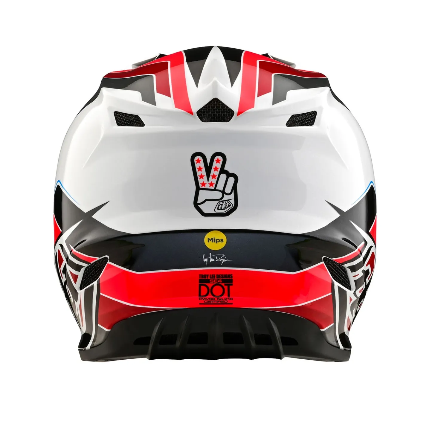 Women Troy Lee Designs Se4|Helmets^SE4 Polyacrylite Helmet W/MIPS Block Charcoal / Red