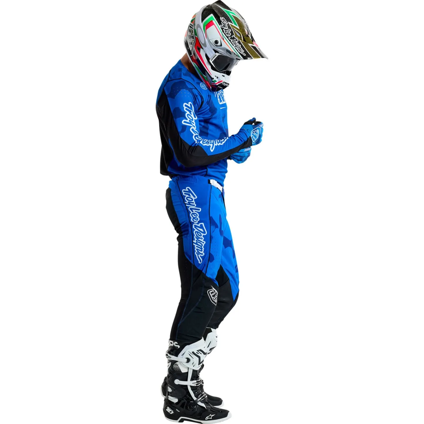 Troy Lee Designs Jerseys|Track^SE Pro Jersey Blotted Bright Blue