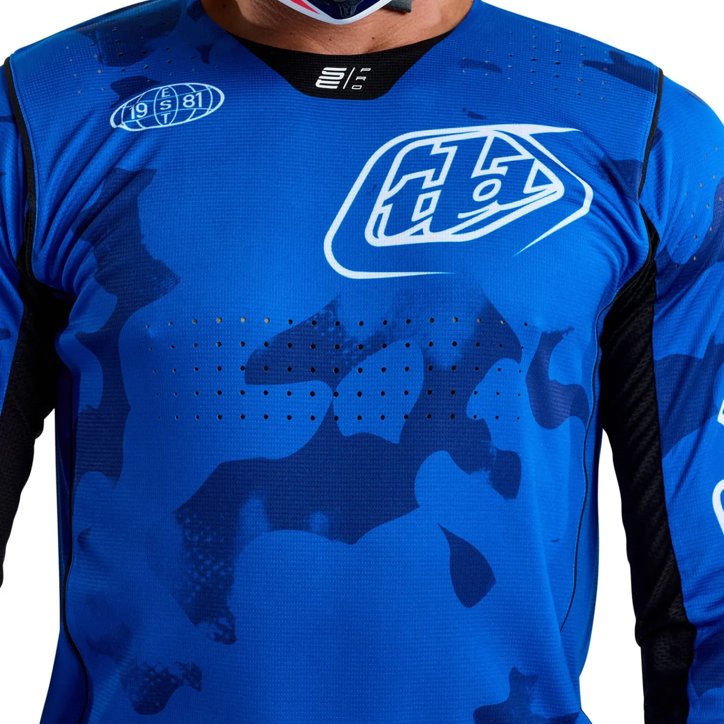 Troy Lee Designs Jerseys|Track^SE Pro Jersey Blotted Bright Blue