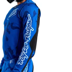 Troy Lee Designs Jerseys|Track^SE Pro Jersey Blotted Bright Blue