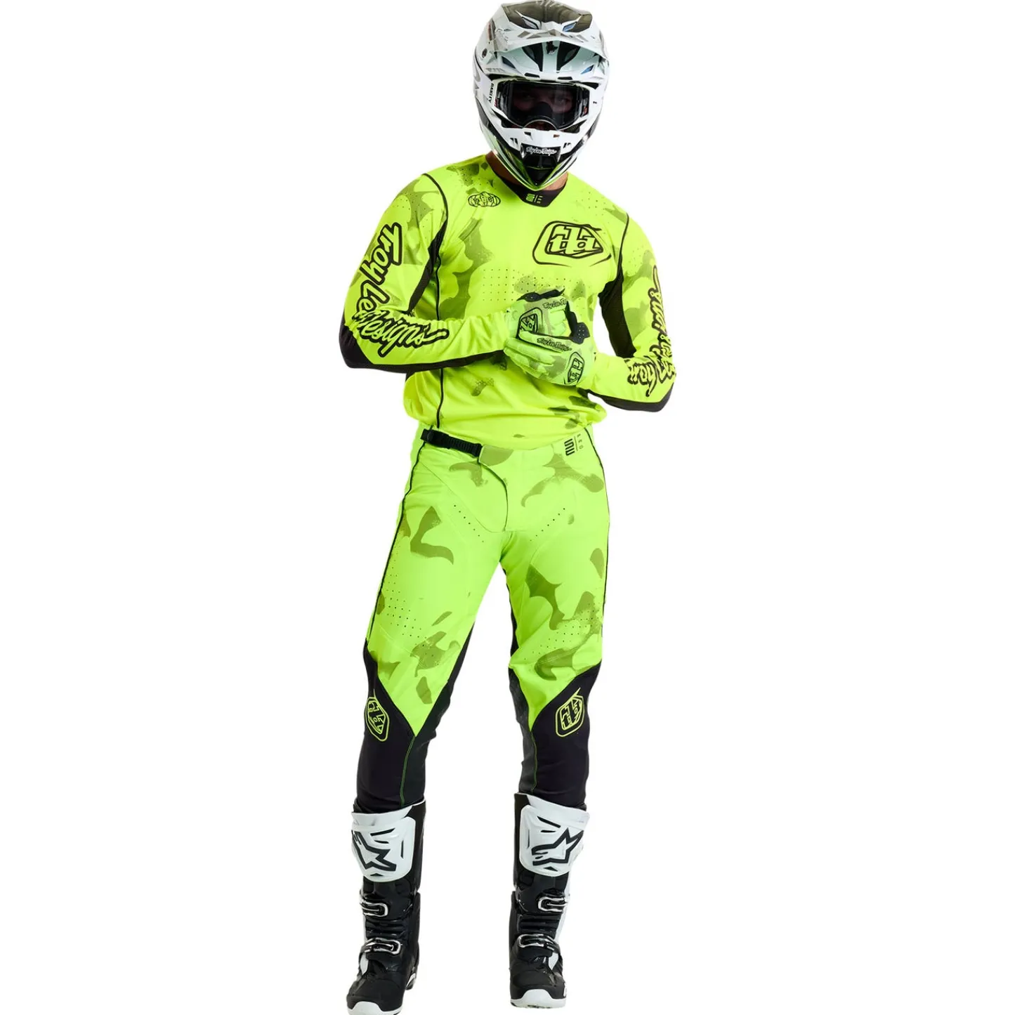 Troy Lee Designs Se Pro|Jerseys^SE Pro Jersey Blotted Flo Yellow