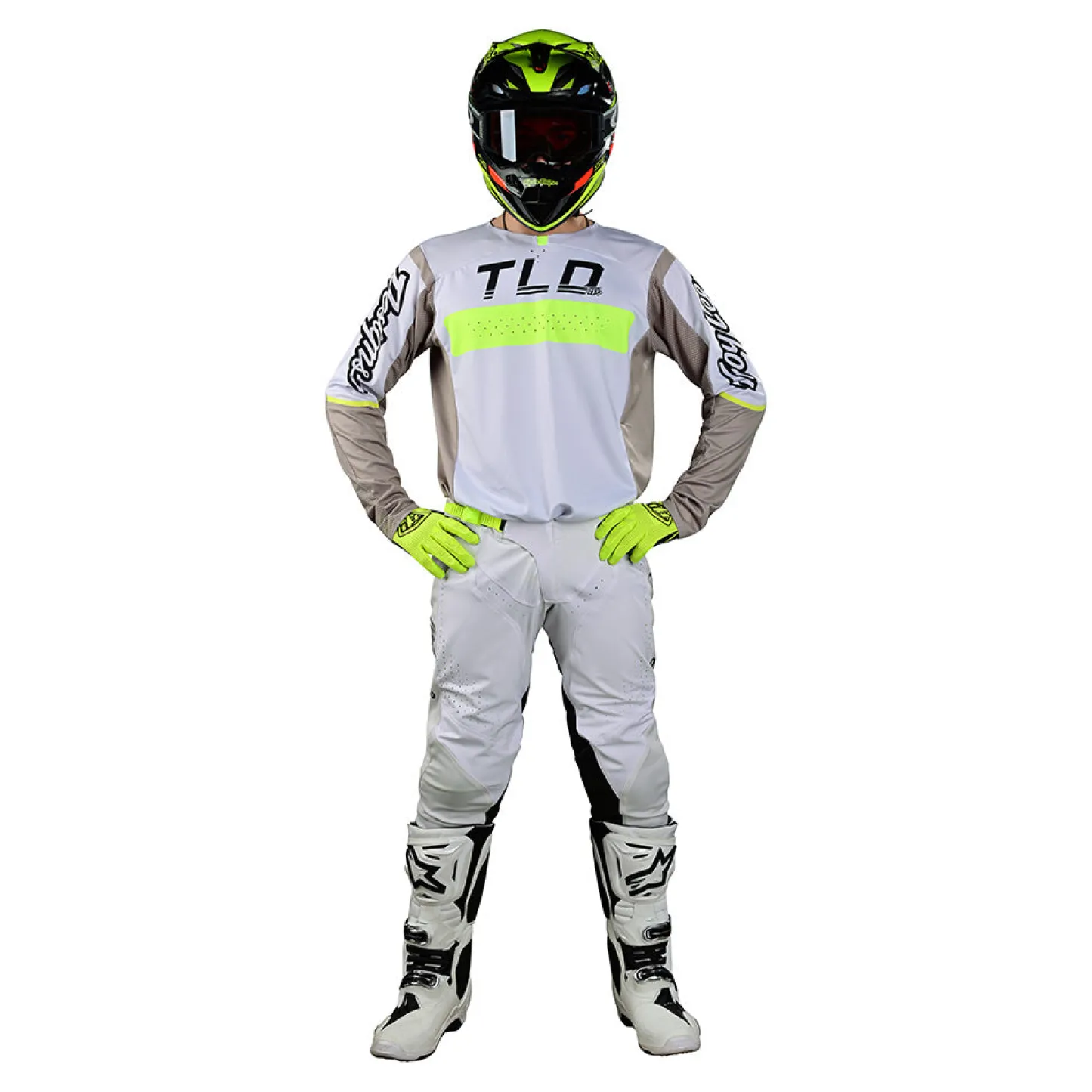 Troy Lee Designs Se Pro|Jerseys^SE Pro Jersey Grid Fog / Flo Yellow