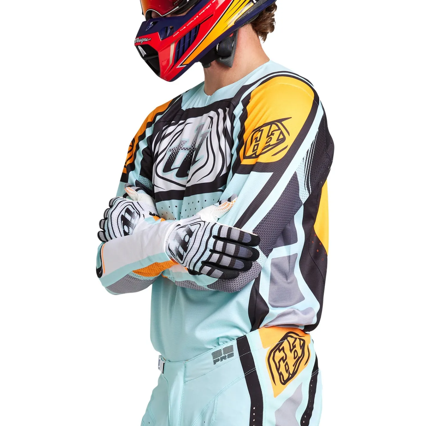 Troy Lee Designs Se Pro|Jerseys^SE Pro Jersey Wavez Bleached Aqua