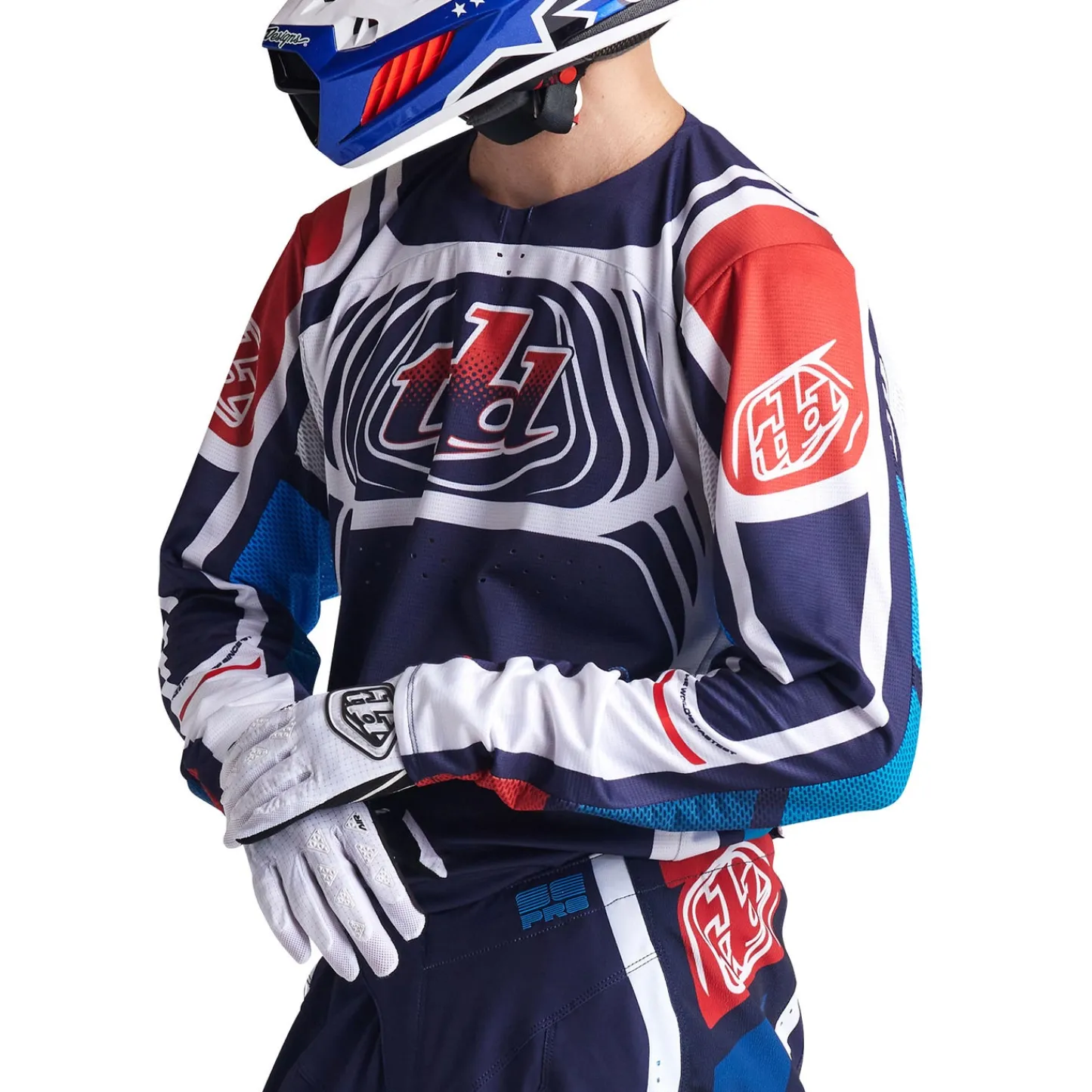 Troy Lee Designs Se Pro|Jerseys^SE Pro Jersey Wavez Navy / Red