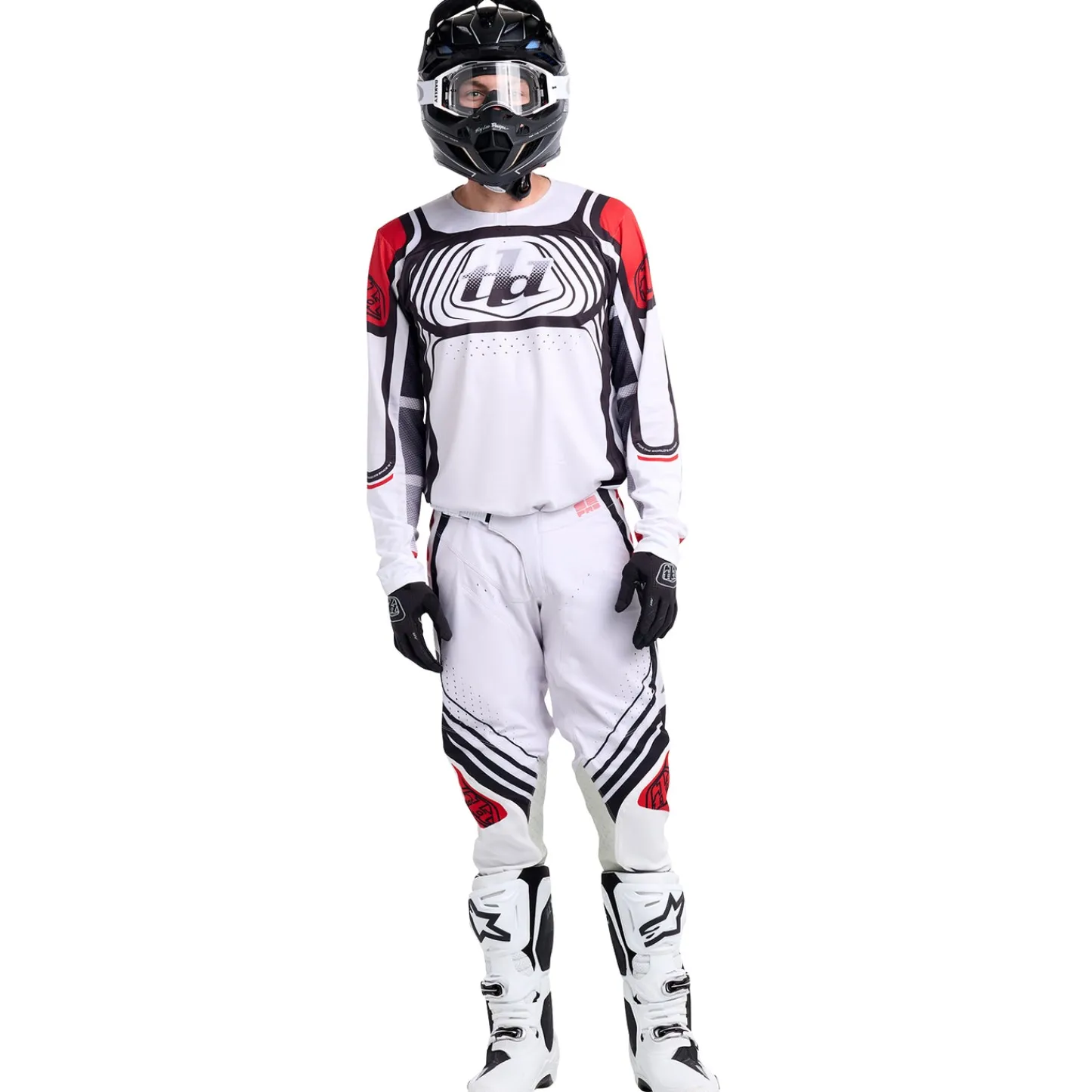 Troy Lee Designs Se Pro|Jerseys^SE Pro Jersey Wavez Off-White / Red