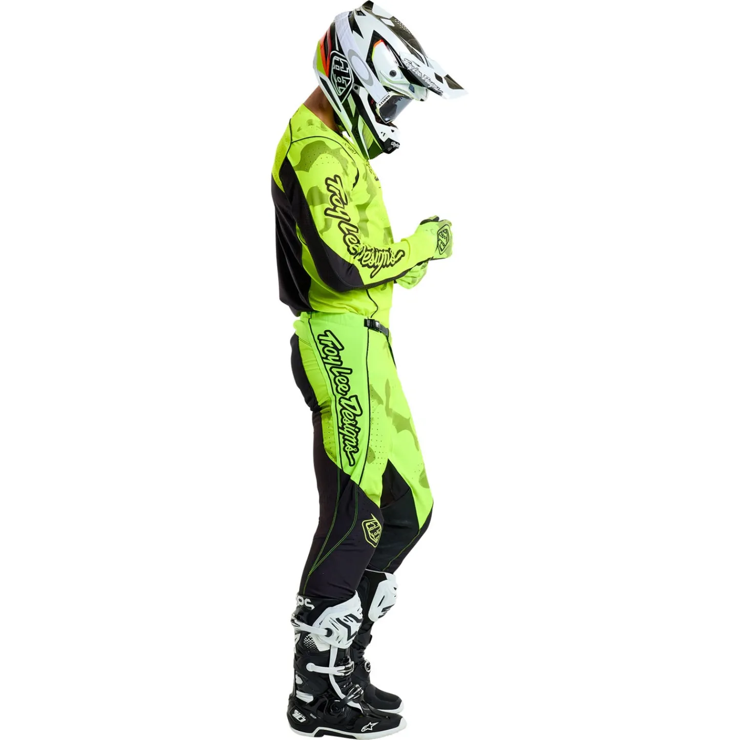 Troy Lee Designs Pants|Track^SE Pro Pant Blotted Flo Yellow