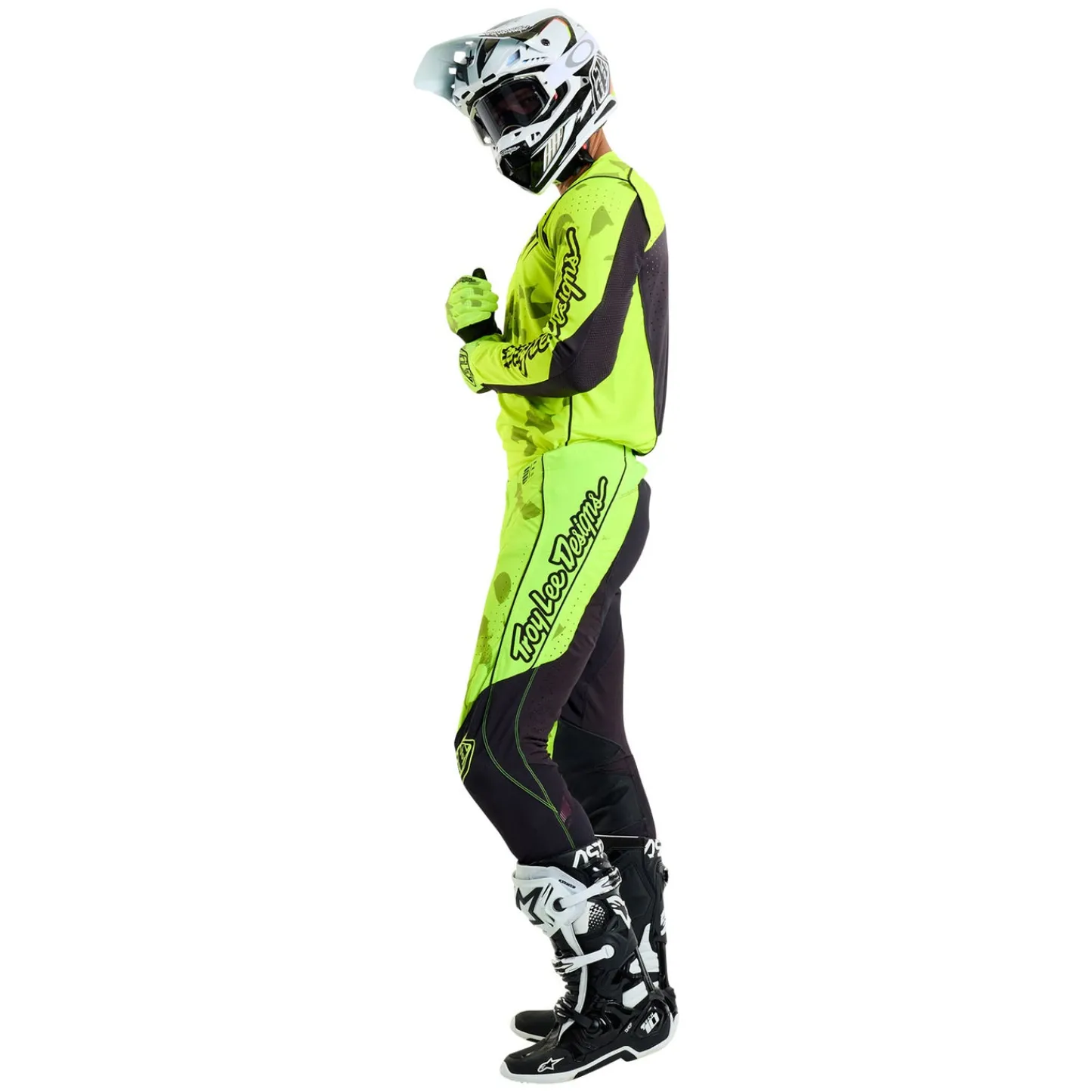 Troy Lee Designs Pants|Track^SE Pro Pant Blotted Flo Yellow