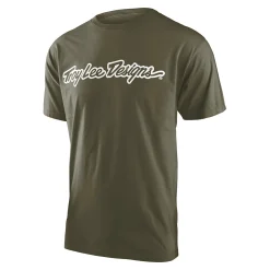 Troy Lee Designs Short Sleeve Tees^Short Sleeve Tee Signature Military Green