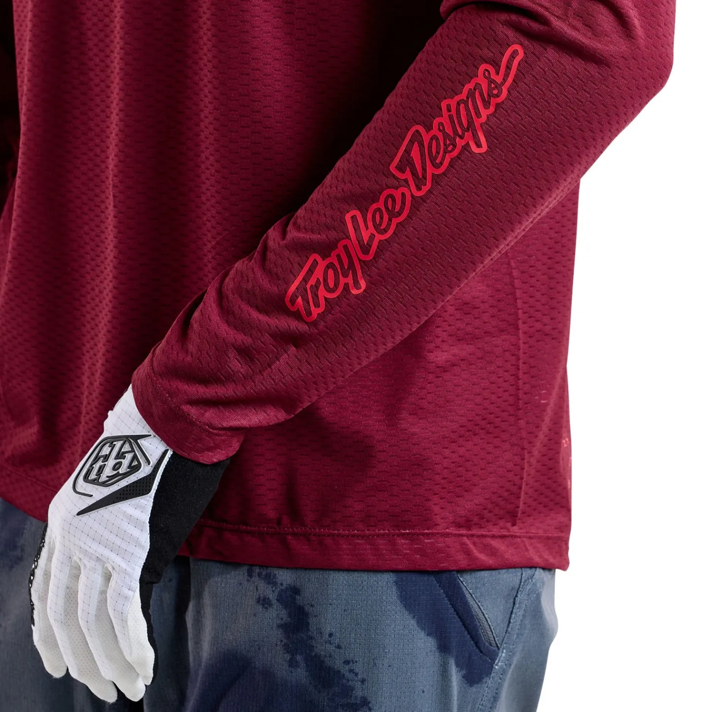 Troy Lee Designs Jerseys|Skyline^Skyline Air Long Sleeve Jersey Mono Oxblood