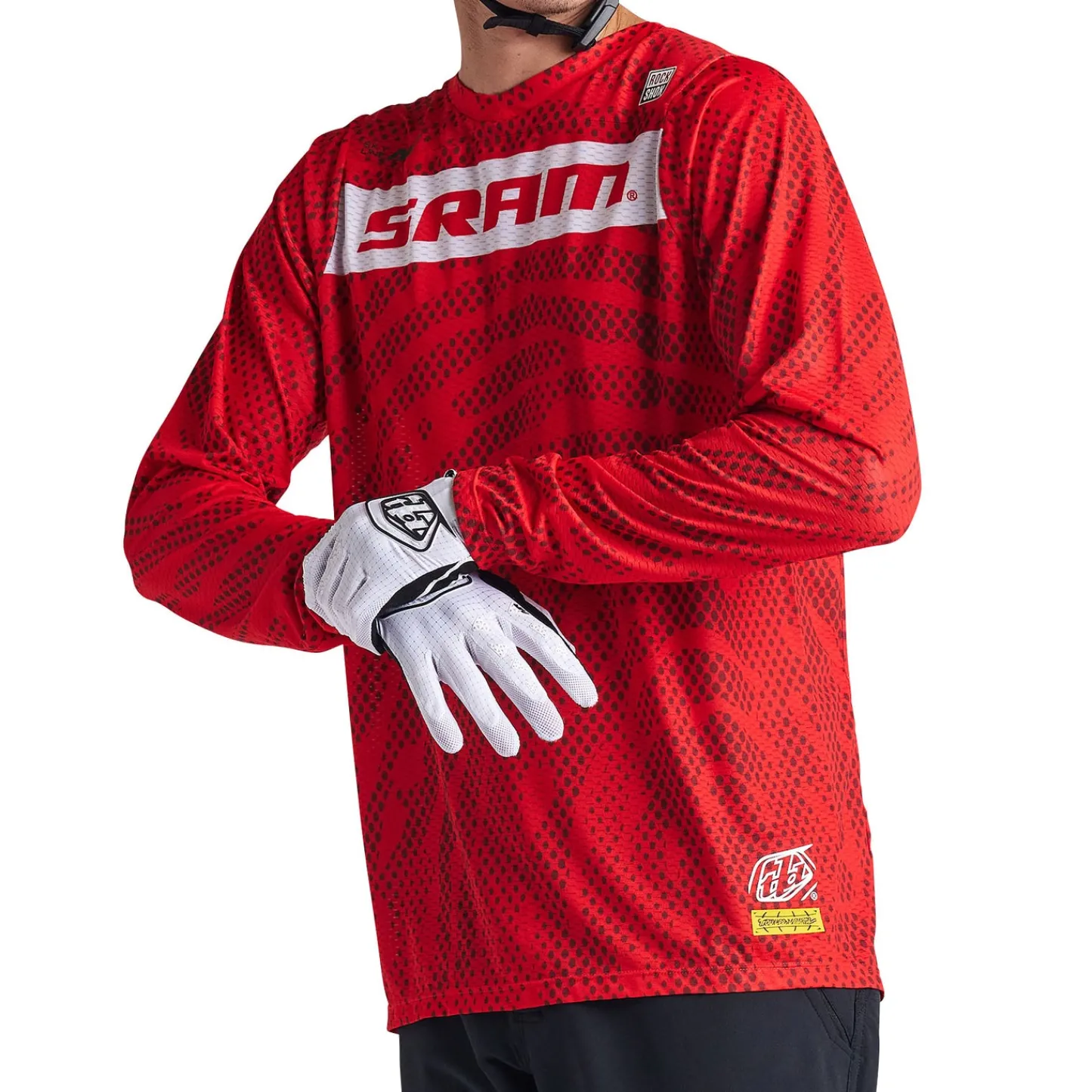 Troy Lee Designs Skyline|Jerseys^Skyline Air LS Jersey SRAM Roots Fiery Red