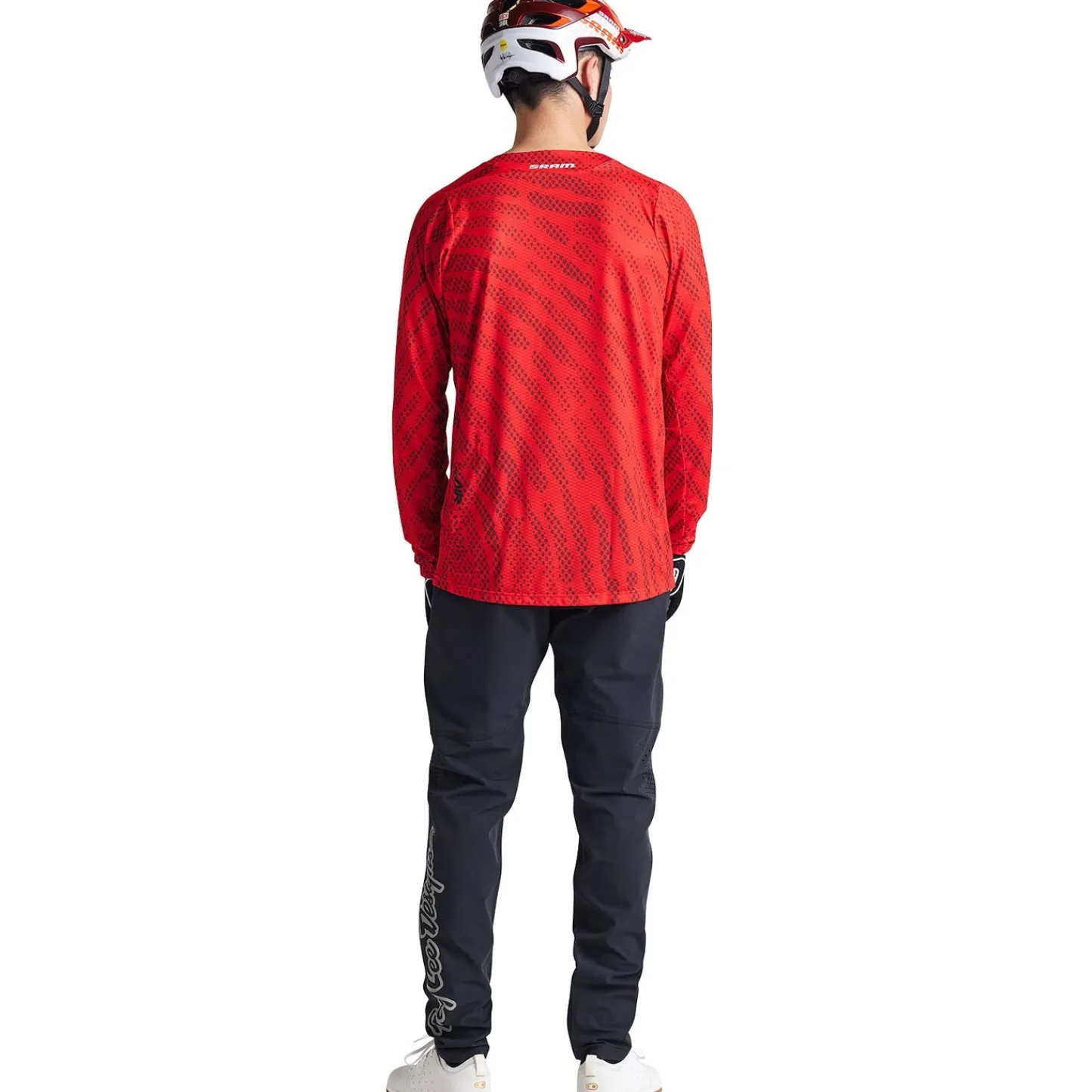 Troy Lee Designs Skyline|Jerseys^Skyline Air LS Jersey SRAM Roots Fiery Red