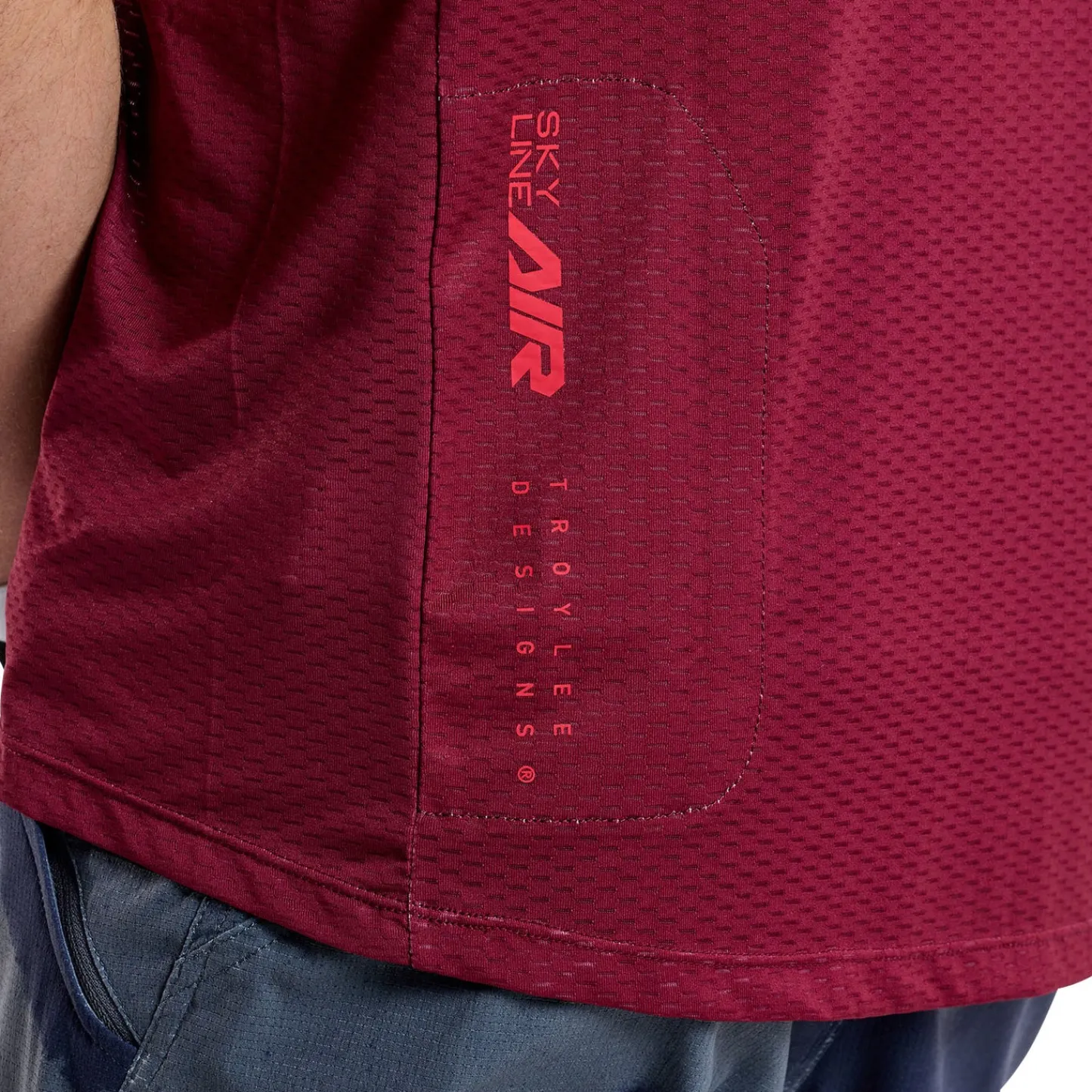 Troy Lee Designs Jerseys|Skyline^Skyline Air Short Sleeve Jersey Mono Oxblood