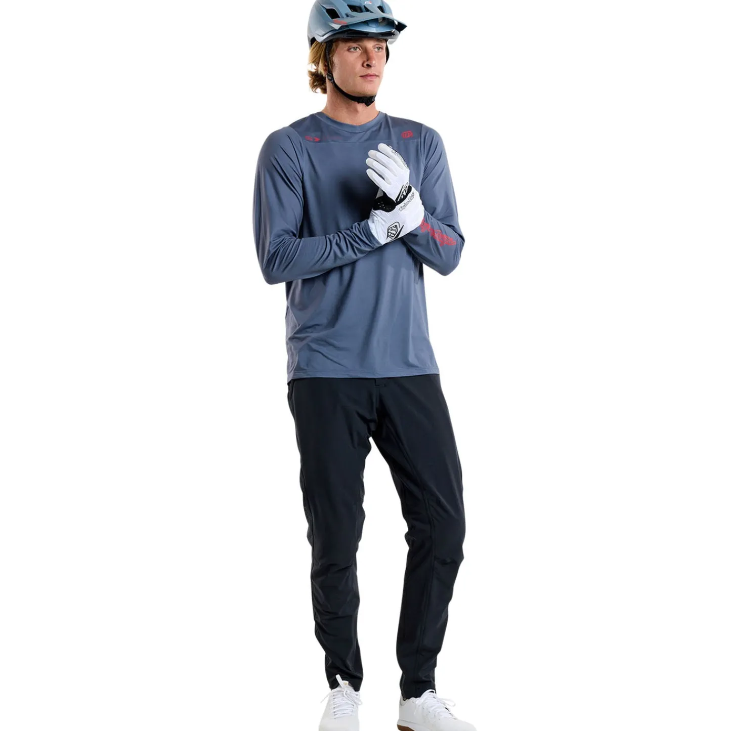 Troy Lee Designs Jerseys|Skyline^Skyline Long Sleeve Jersey Mono Steel Blue