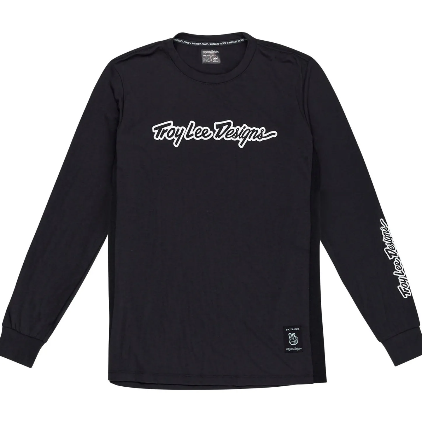Troy Lee Designs Jerseys|Skyline^Skyline Long Sleeve Ride Tee Signature Black