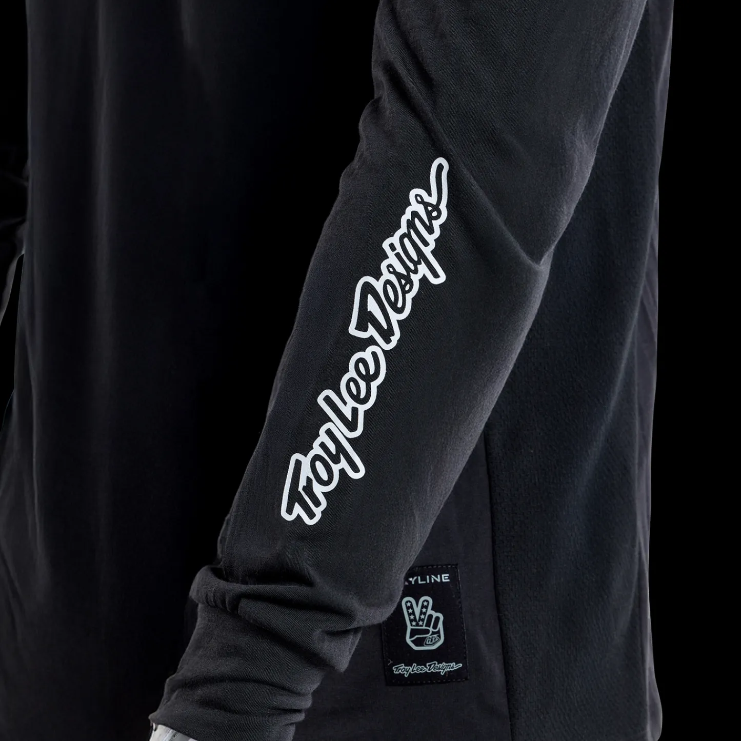 Troy Lee Designs Jerseys|Skyline^Skyline Long Sleeve Ride Tee Signature Black