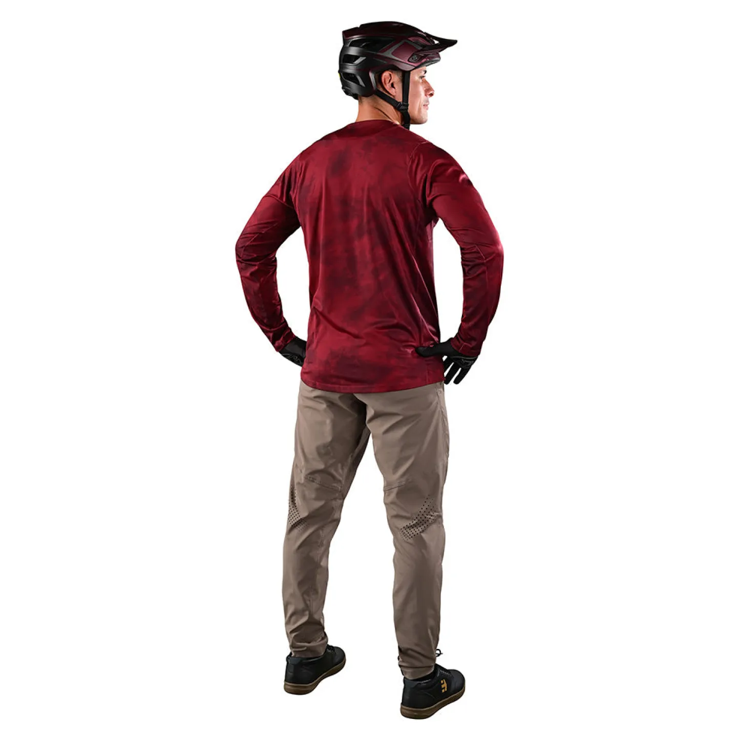 Troy Lee Designs Skyline|Enduro^Skyline LS Chill Jersey Tie Dye Wine