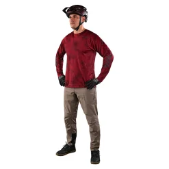 Troy Lee Designs Skyline|Enduro^Skyline LS Chill Jersey Tie Dye Wine
