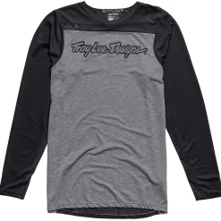 Troy Lee Designs Skyline|Jerseys^Skyline LS Jersey Signature Heather Gray / Black