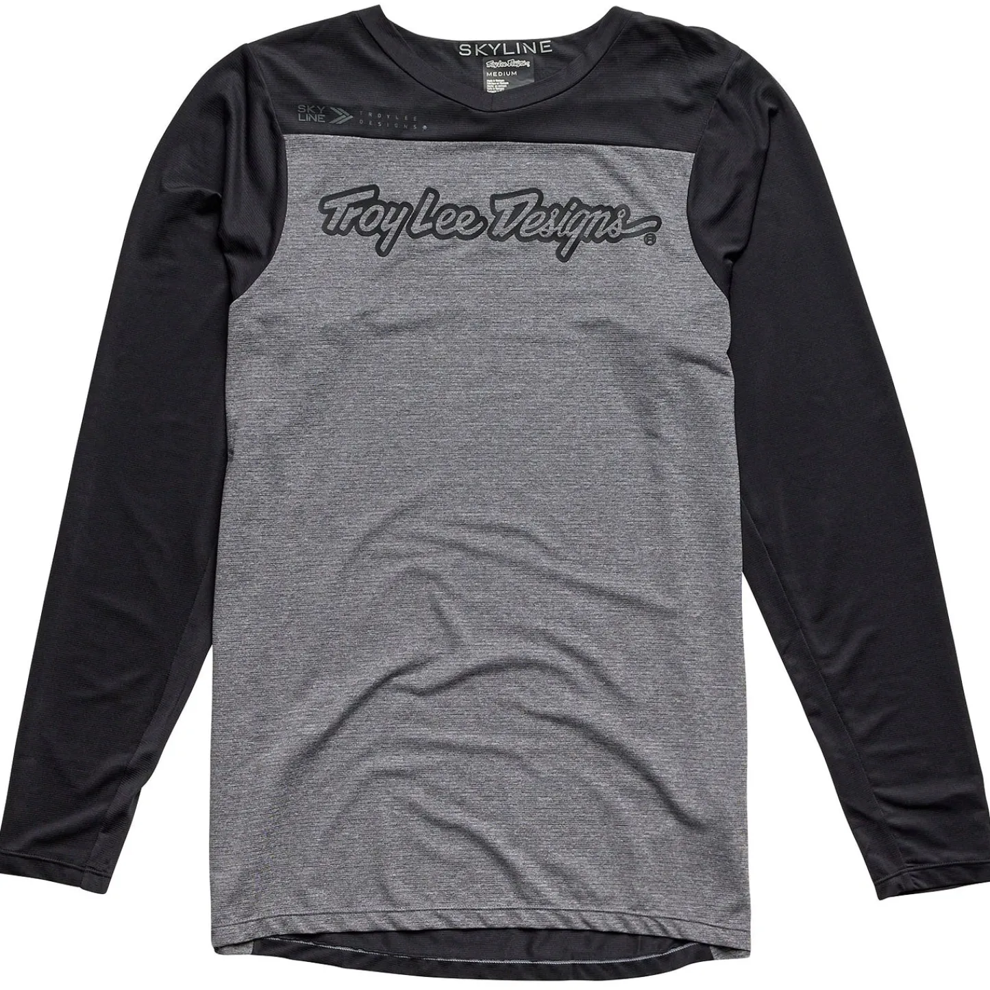 Troy Lee Designs Skyline|Jerseys^Skyline LS Jersey Signature Heather Gray / Black