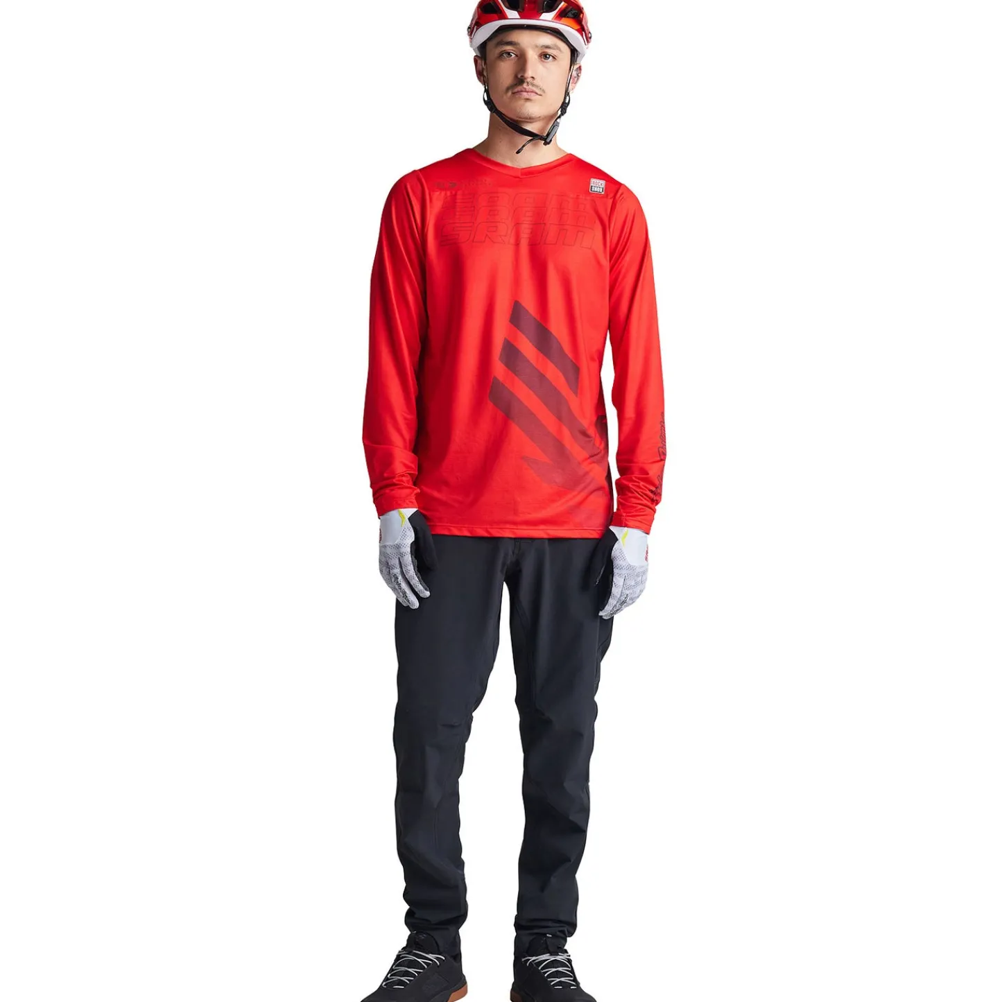 Troy Lee Designs Skyline|Jerseys^Skyline LS Jersey SRAM Eagle One Fiery Red
