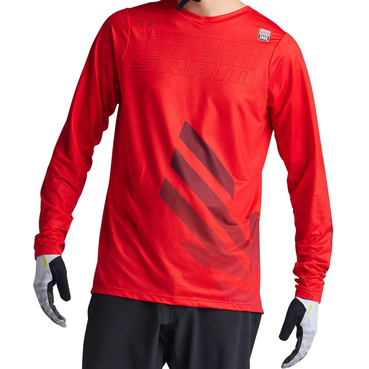 Troy Lee Designs Skyline|Jerseys^Skyline LS Jersey SRAM Eagle One Fiery Red