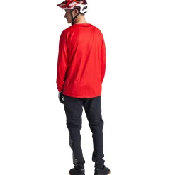 Troy Lee Designs Skyline|Jerseys^Skyline LS Jersey SRAM Eagle One Fiery Red