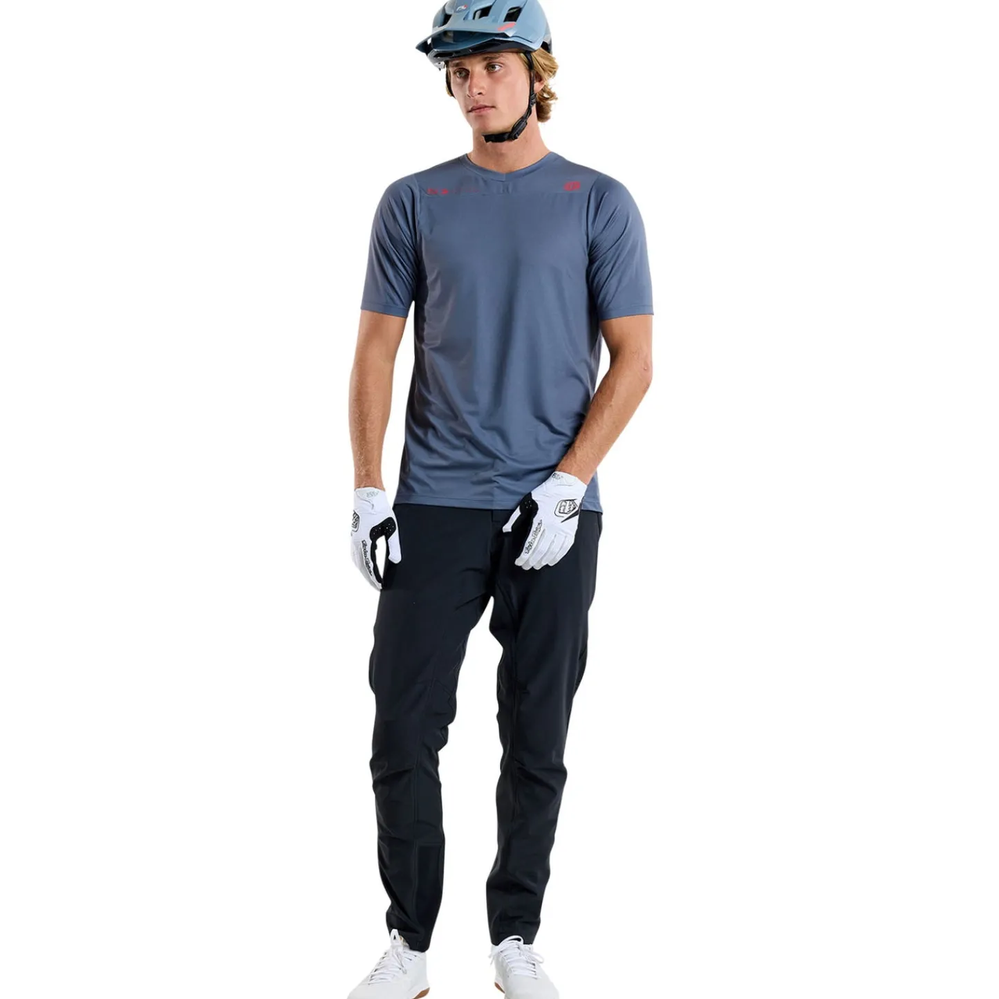 Troy Lee Designs Jerseys|Skyline^Skyline Short Sleeve Jersey Mono Steel Blue