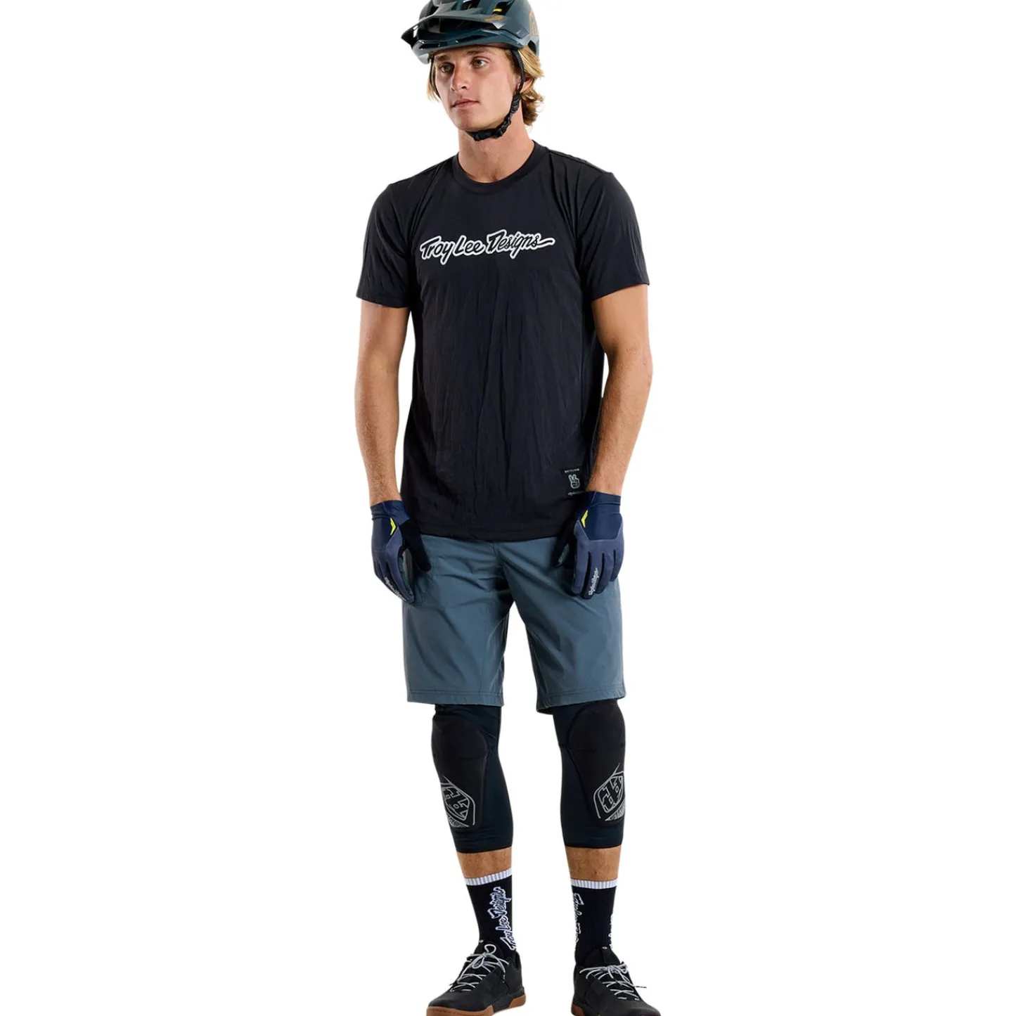 Troy Lee Designs Jerseys|Skyline^Skyline Short Sleeve Ride Tee Signature Black