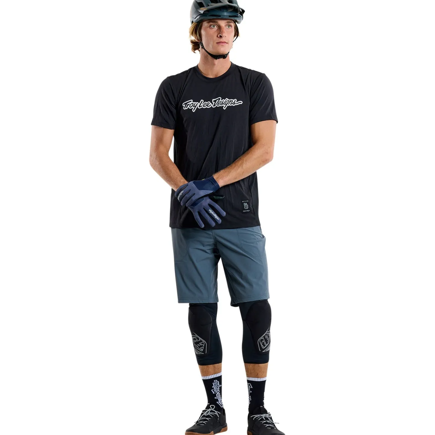 Troy Lee Designs Jerseys|Skyline^Skyline Short Sleeve Ride Tee Signature Black